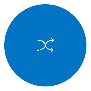 Arrows White Large Circle Image