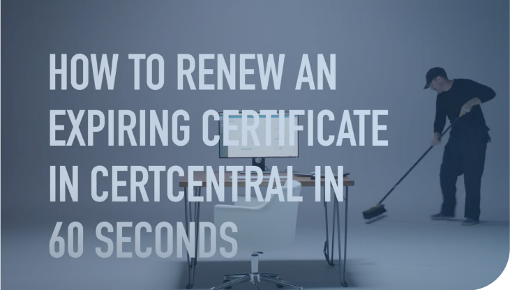 Cert Central Manager Video Carousel
